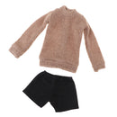 2pcs Cute Sweater with Short Pants Set Fits for 1/3 BJD Blythe Doll Clothes Accessories