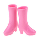 Fashion Pink High Heels Boots Doll Shoes for 1/6 Blythe Azone Licca Dolls Accs Toys