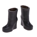 Doll Accessories Plastic Black Boots Slipsole Shoes Beautiful Girl Kids Clothes Gift