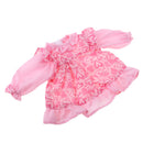 Lovely Heart Printed Dress Skirt for 14inch American Girl Wellie Wishers Dolls Clothes Accessories