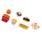 1/12 Dollhouse Dining Room Accessory Breakfast Models Mini French Fries And Coffee 7 Piece Children Toy