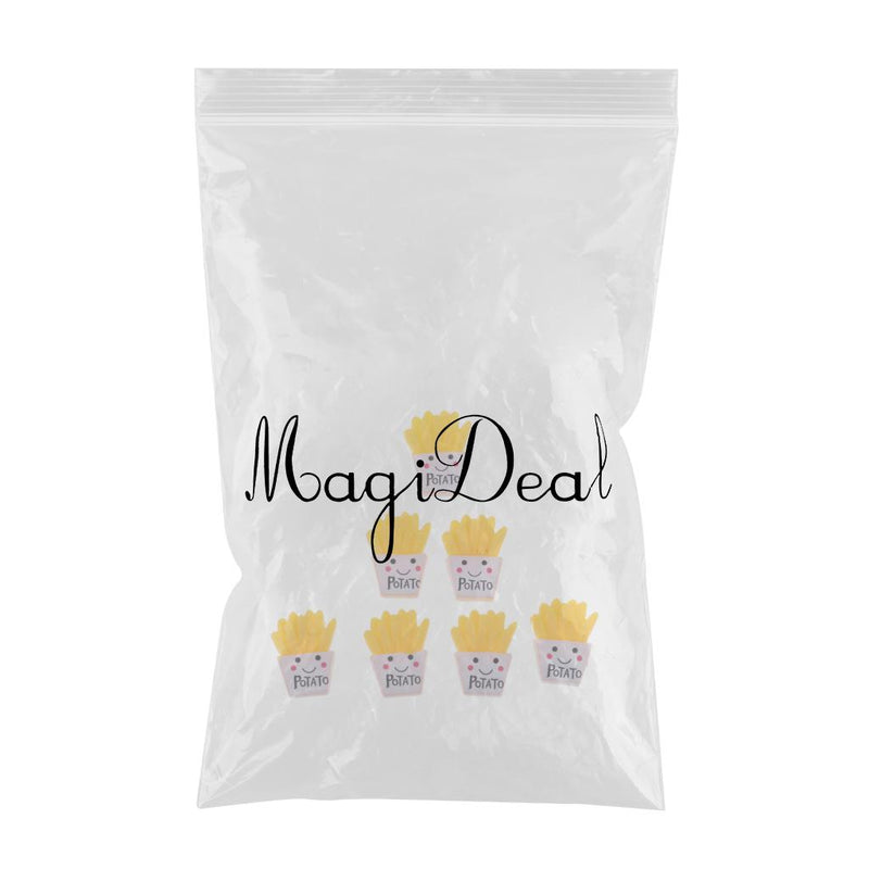 1/12 Dollhouse Dining Room Accessory Snack Model Mini French Fries 7 Piece Children Toy