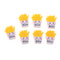 1/12 Dollhouse Dining Room Accessory Snack Model Mini French Fries 7 Piece Children Toy