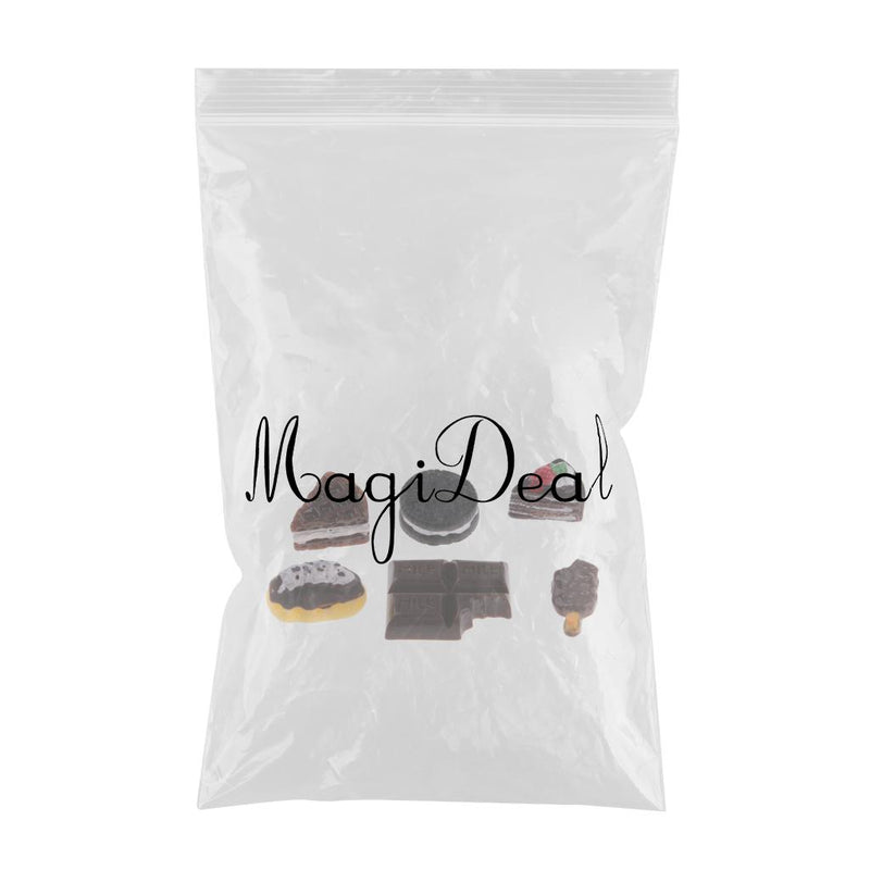 1/12 Dollhouse Miniature Dessert Model Mini Chocolate Cake, Cookies And Bread