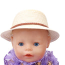 Popular and Beautifully Girls Dolls Beige Straw Hat Sun Cap for 18'' American Girl Doll