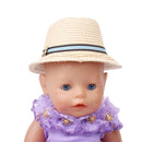 Popular and Beautifully Girls Dolls Khaki Straw Hat Sun Cap for 18'' American Girl Doll
