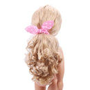 10 PCS Doll Headdress Satin & Fabric Beautifully Coloured Rubber Band for 18 inch American Girl Doll