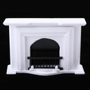 White 1/12 Wood Fireplace Model Furniture Dollhouse Living Room Bedroom Accessory