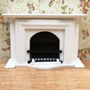 White 1/12 Wood Fireplace Model Furniture Dollhouse Living Room Bedroom Accessory