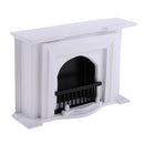 White 1/12 Wood Fireplace Model Furniture Dollhouse Living Room Bedroom Accessory