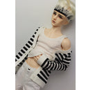 1/3 BJD Cool White Vest Tank Top & Jeans Set for Normal 70cm Uncle Male Size Doll Accs