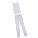 1/3 BJD Cool White Vest Tank Top & Jeans Set for Normal 70cm Uncle Male Size Doll Accs