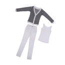 1/3 BJD Cool Striped Cardigan, Tank Top & Jeans Set for Normal 70cm Uncle Male Size Doll Accs