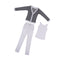 1/3 BJD Cool Striped Cardigan, Tank Top & Jeans Set for Normal 70cm Uncle Male Size Doll Accs