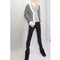 1/3 BJD Cool Gray Vest Tank Top & Black Jeans Set for Normal 70cm Uncle Male Size Doll Accs