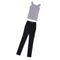 1/3 BJD Cool Gray Vest Tank Top & Black Jeans Set for Normal 70cm Uncle Male Size Doll Accs