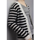 Gentlemen Vest Black Jeans Pants Striped Cardigan Tops For 70cm uncle BJD SD17 AOD AS DOD Doll