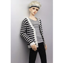 Gentlemen Vest Black Jeans Pants Striped Cardigan Tops For 70cm uncle BJD SD17 AOD AS DOD Doll