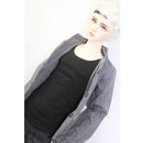 Fashion Doll Clothes Black Jeans Pants Soft Vest T-shirt Outfit For 70cm uncle BJD for SD17 AOD AS DOD Dolls