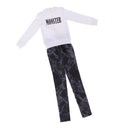 1/3 BJD Long Sleeved Pullover Tie-dyed Jeans Set Clothing for Normal 70cm Uncle Size Doll
