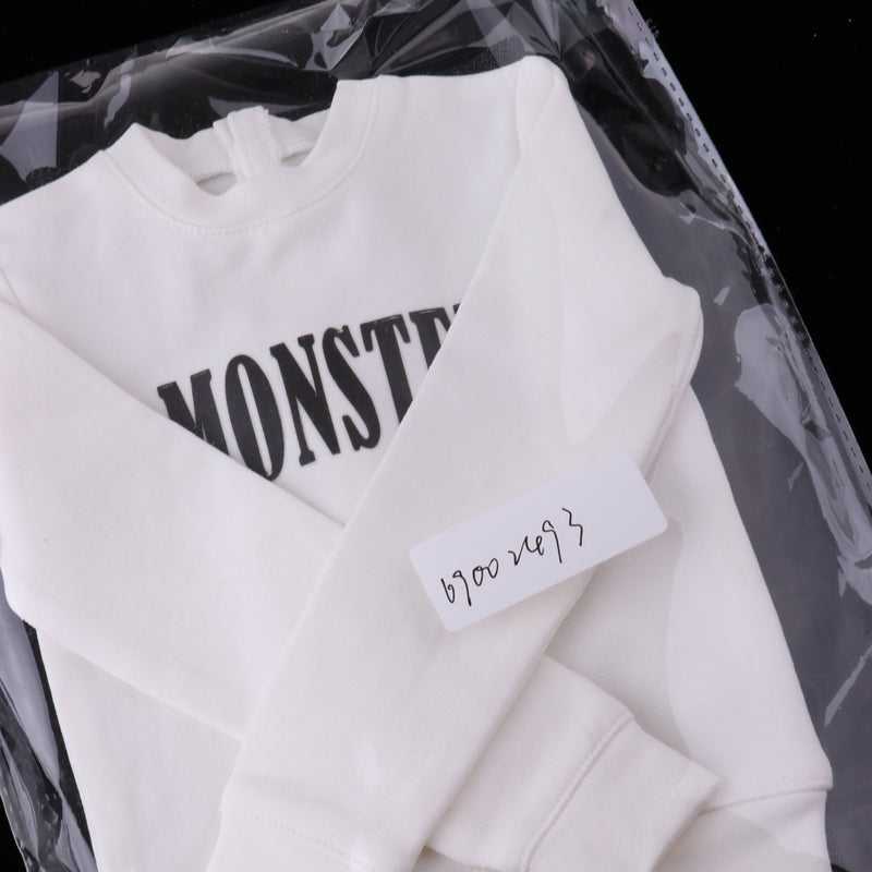 1/3 BJD Long Sleeved Pullover Black Jeans Set Clothing for Normal 70cm Uncle Size Doll