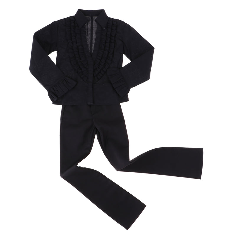 1/3 BJD Gothic Style Shirt Pants Set Clothes for Normal 70cm Uncle Size Doll