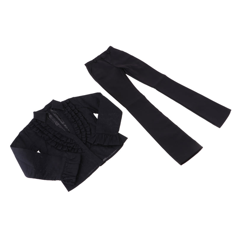 1/3 BJD Gothic Style Shirt Pants Set Clothes for Normal 70cm Uncle Size Doll