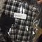 1/3 BJD Plaid Overcoat Vest Jeans 3 Pieces Set Outfits for Normal 70cm Uncle Doll #1