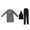 1/3 BJD Plaid Overcoat Vest Jeans 3 Pieces Set Outfits for Normal 70cm Uncle Doll