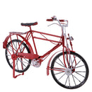 Retro 1:10 Iron Bicycle Bike Model Dolls House Miniature Furniture Garden Display Decor Accessories Red