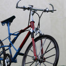 1:10 Alloy Racing Bicycle Model Dolls House Miniature Furniture Garden Display Decor Accessories