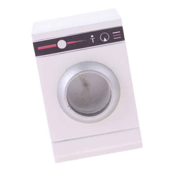 1/12 Dollhouse Miniature Wooden Roller Washing Machine Model Bathroom Furniture Accessories