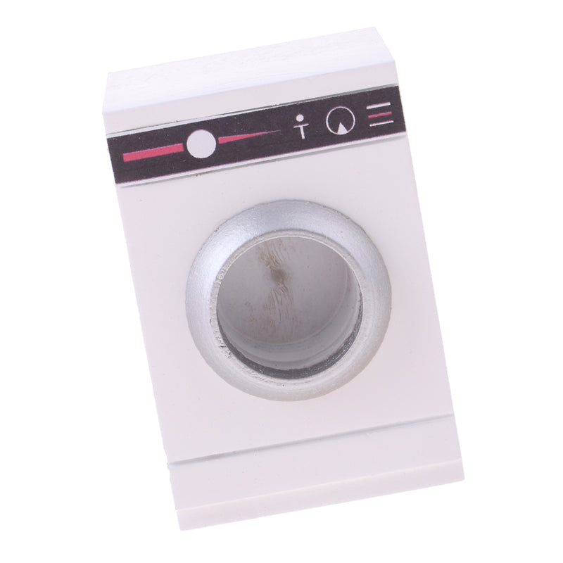 1/12 Dollhouse Miniature Wooden Roller Washing Machine Model Bathroom Furniture Accessories