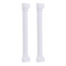 2 Pieces White Wooden Pillars for 1/12 Dolls House Fixtures Fittings DIY Accessories