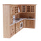 1/12 Luxury Wooden Kitchen Cabinet Cupboard for Dolls House Dining Room Accessory Decoration