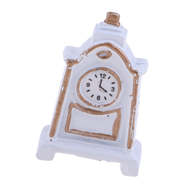 1/12 Scale Wooden Desk Clock Model Dolls House Furniture Room Display Decoration Kids Pretend Play Toy