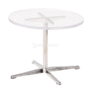 1:12 Scale Metal Tulip Chair Swivel Chair Round Coffe Table for Dolls House Miniature Furniture Living Room Decor