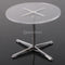 1/12scale Dollhouse Miniature Furniture Tulip Chair Armchair Round Coffe Table Model Kids Pretend Play Toy