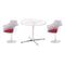 1/12 Dollhouse Miniature Furniture Tulip Armchair Chair Round Coffe Table