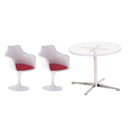 1/12 Dollhouse Miniature Furniture Tulip Armchair Chair Round Coffe Table