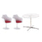 1/12 Dollhouse Miniature Furniture Tulip Armchair Chair Round Coffe Table