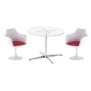 1/12 Dollhouse Miniature Furniture Tulip Armchair Chair Round Coffe Table