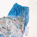 Trendy Two-piece Clothing Blue Trousers And Floral Long Sleeve Shirt For 1/4 BJD Dolls