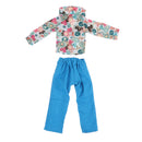 Trendy Two-piece Clothing Blue Trousers And Floral Long Sleeve Shirt For 1/4 BJD Dolls