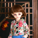 Trendy Doll Clothing Floral Long Sleeve Shirt For 1/4 Male BJD Dolls