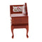 1/12 Dollhouse Miniature Furniture Vintage Wooden Chaise Lounge with Drawer