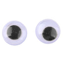 10pcs 10mm Black & White Plastic Safety Doll Toy Round Eyes for Kids DIY Accessories