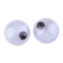 10pcs 6mm Black & White Plastic Safety Dolls Toys Oblate Eyes for Kids DIY Accessories