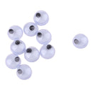 10pcs 6mm Black & White Plastic Safety Dolls Toys Oblate Eyes for Kids DIY Accessories