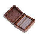 Miniature Wooden Cigar Box Tobacco Humidor for 1/12 Dolls House Life Scenes Decor Accessories